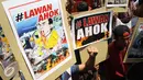 Kelompok LawanAhok  menggelar aksi demo di rumah dinas Gubernur Basuki T Purnama, Jakarta, Jumat (28/8/2015). Aksi LawanAhok ini ungkapan kekecewaan atas tindakan  Pemprov  DKI yang dinilai semena-mena kepada rakyat. (Liputan6.com/Gempur M Surya)