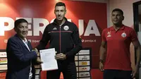 Alexandre Luiz Reame alias Xandao resmi bergabung dengan Persija Jakarta. (Bola.com/Yoppy Renato)