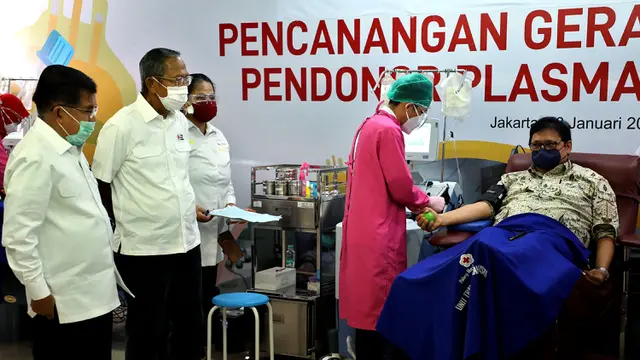 FOTO: PMI Canangkan Gerakan Nasional Pendonor Plasma Konvalesen