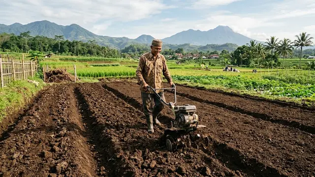 Cara Mengolah Tanah agar Subur dan Gembur/AI Generated