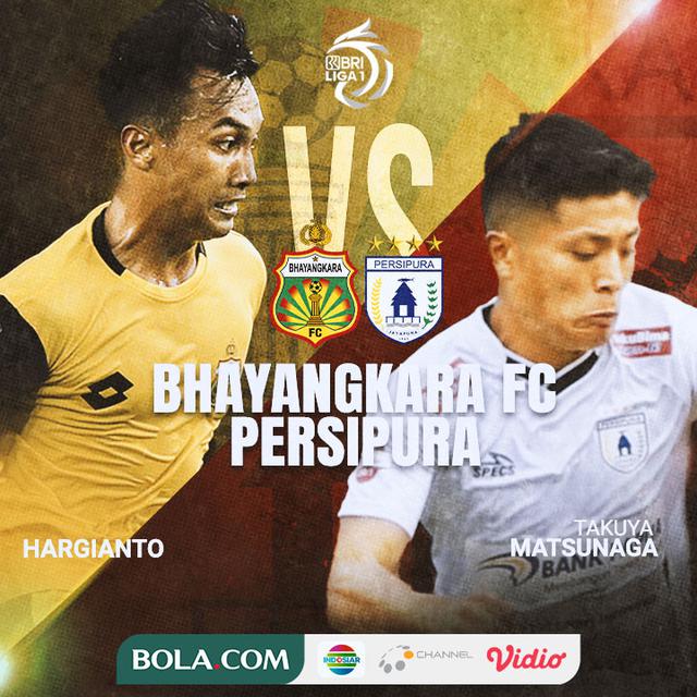 BRI Liga 1 - Duel Antarlini - Bhayangkara FC Vs Persipura Jayapura