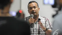 Mereka percaya bahwa pasangan nomor urut dua itu bisa mengusut tuntas kasus penculikan aktivis tahun 1998, Hotel Grand Cemara, Jakarta Pusat, Jumat (4/7/2014) (Liputan6.com/Herman Zakharia)