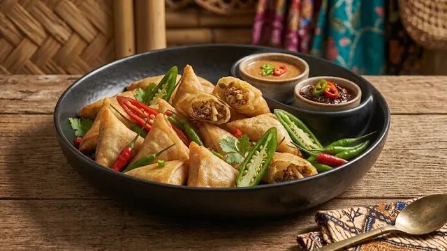 Resep Lumpia Kerucut Crispy/AI Generated