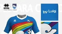 Pescara akan meluncurkan jersey unik desain bocah berusia 6 tahun, Luigi D'Agostino (Bola.com/dok.Pescara)