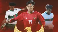 Timnas Indonesia - Ronaldo Kwateh, Hanis Saghara, Irfan Jauhari (Bola.com/Adreanus Titus)