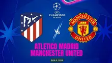 Ilustrasi Atletico Madrid versus Manchester United, Liga Champions. (Bola.com/AI)