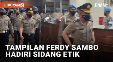 Eks Kadiv Propam Polri Ferdy Sambo muncul kembali di hadapan publik (25/8/2022). Kali ini Ferdy Sambo datang ke Mabes Polri untuk hadiri persidangan etik Polri terkait kasus pembunuhan Brigadir J (Yosua Hutabarat). Namun ada yang berbeda dengan penam...