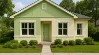 6 Inspirasi Rumah Sederhana Cat Hijau yang Mewah dan Elegan: Kombinasi Warna Menawan