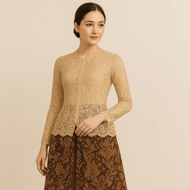 gamis kebaya brokat modern