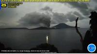 Gunung Anak Krakatau meletus lagi pada Kamis dini hari (5/1/2023). (Liputan6.com/ PVMBG)