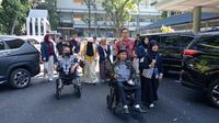 Direktur Bandung Independent Living Center (BILiC), Zulhamka Julianto Kadir saat kunjungi Unpad Jatinangor, Sumedang. Foto: dok. pribadi.