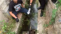 Geger Temuan Mayat Pria Menekuk di Selokan Cianjur