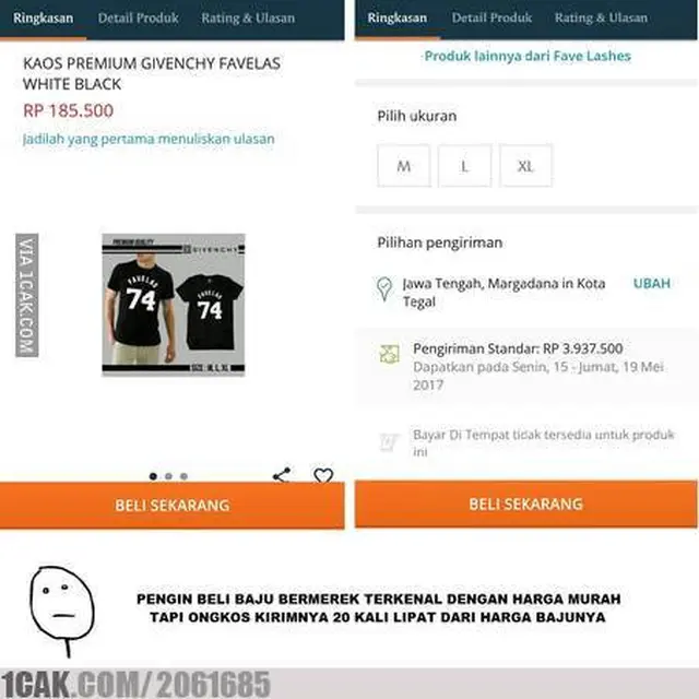 6 Meme Mahal Ongkos Kirim Saat Beli Online Ini Bikin Kecewa