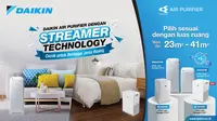 Air Purifier DAIKIN dengan teknologi STREAMER.