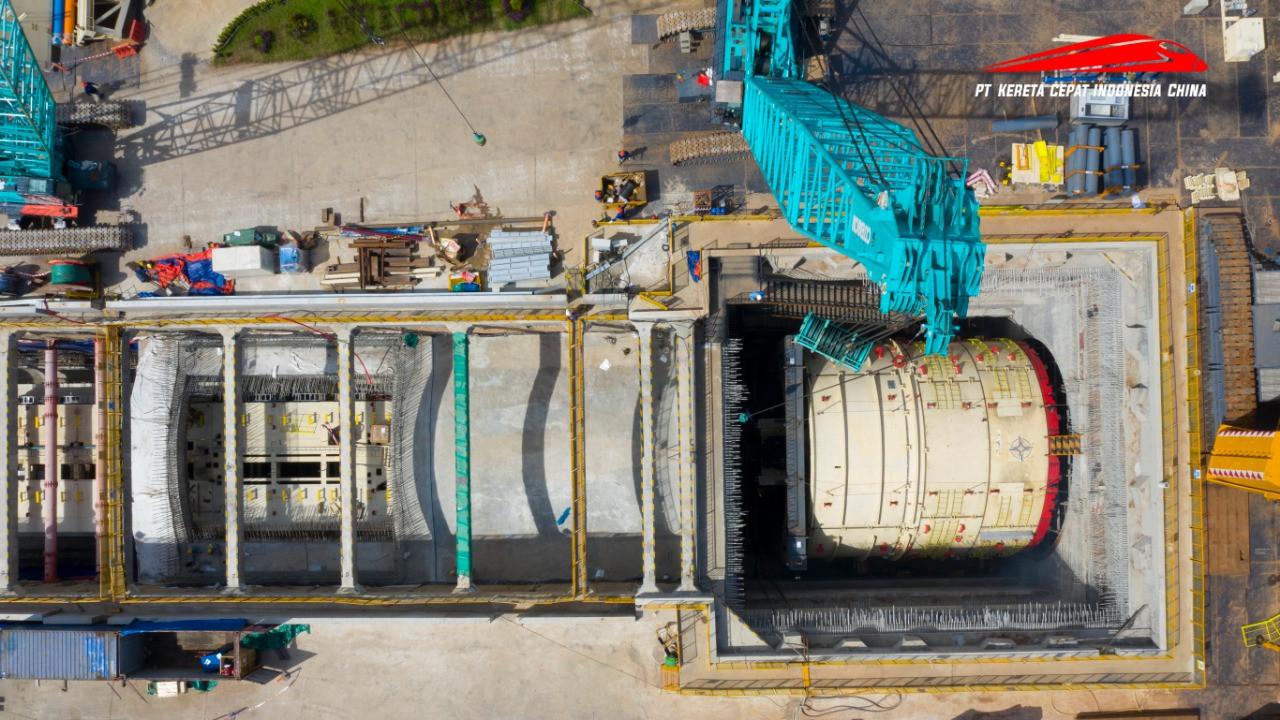 Konstruksi Proyek Kereta Cepat Jakarta Bandung (KCJB). Dok KCIC