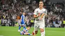 Laga baru memasuki menit pertama, Real Madrid langsung unggul lewat gol Lucas Vazquez. (JAVIER SORIANO/AFP)