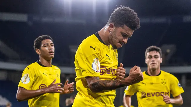 Jadon Sancho Gemilang, Borussia Dortmund Pesta Gol di DFB Pokal