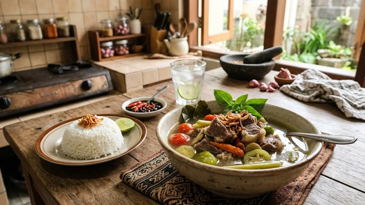 Pindang Daging Sapi dengan Kuah Bening