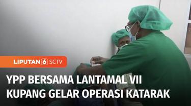YPP SCTV-Indosiar bersama Lantamal VII Kupang menggelar operasi katarak di Kabupaten Rote Ndao, Nusa Tenggara Timur. Pasien senang, karena bisa kembali melihat dengan normal.