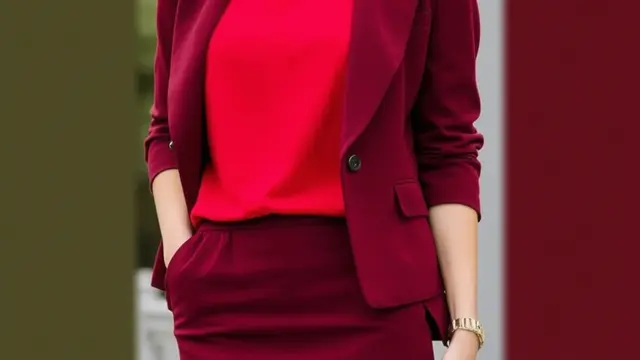 mix and match outfit maroon (ilustrasi by qwen.ai)