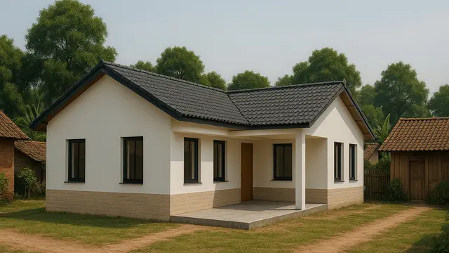 Ide Rumah Minimalis Letter L di Kampung