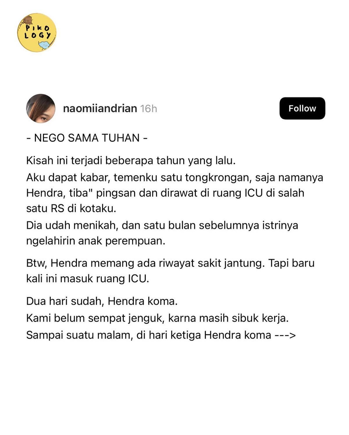Cerita Haru Pria Bangun dari Koma Dikira Sehat Ternyata Pamitan Terakhir, Kisahnya Bikin Mewek