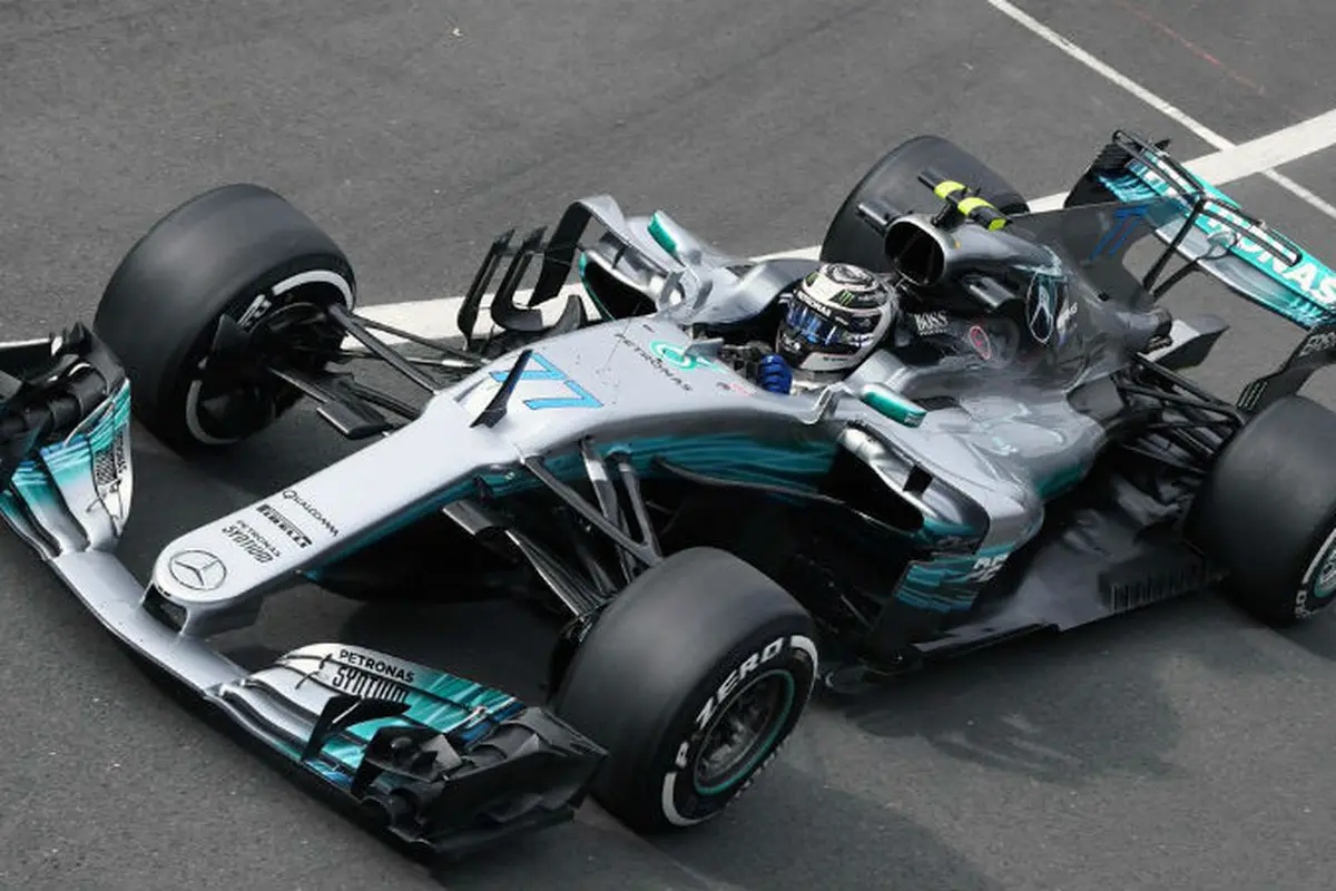 Valtteri Bottas pada FP1 F1 GP Inggris.