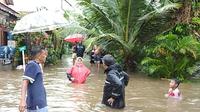 Lokasi banjir di RW6 Kelurahan Rangkapanjaya Baru, Kecamatan Pancoran Mas, Kota Depok. (Istimewa)