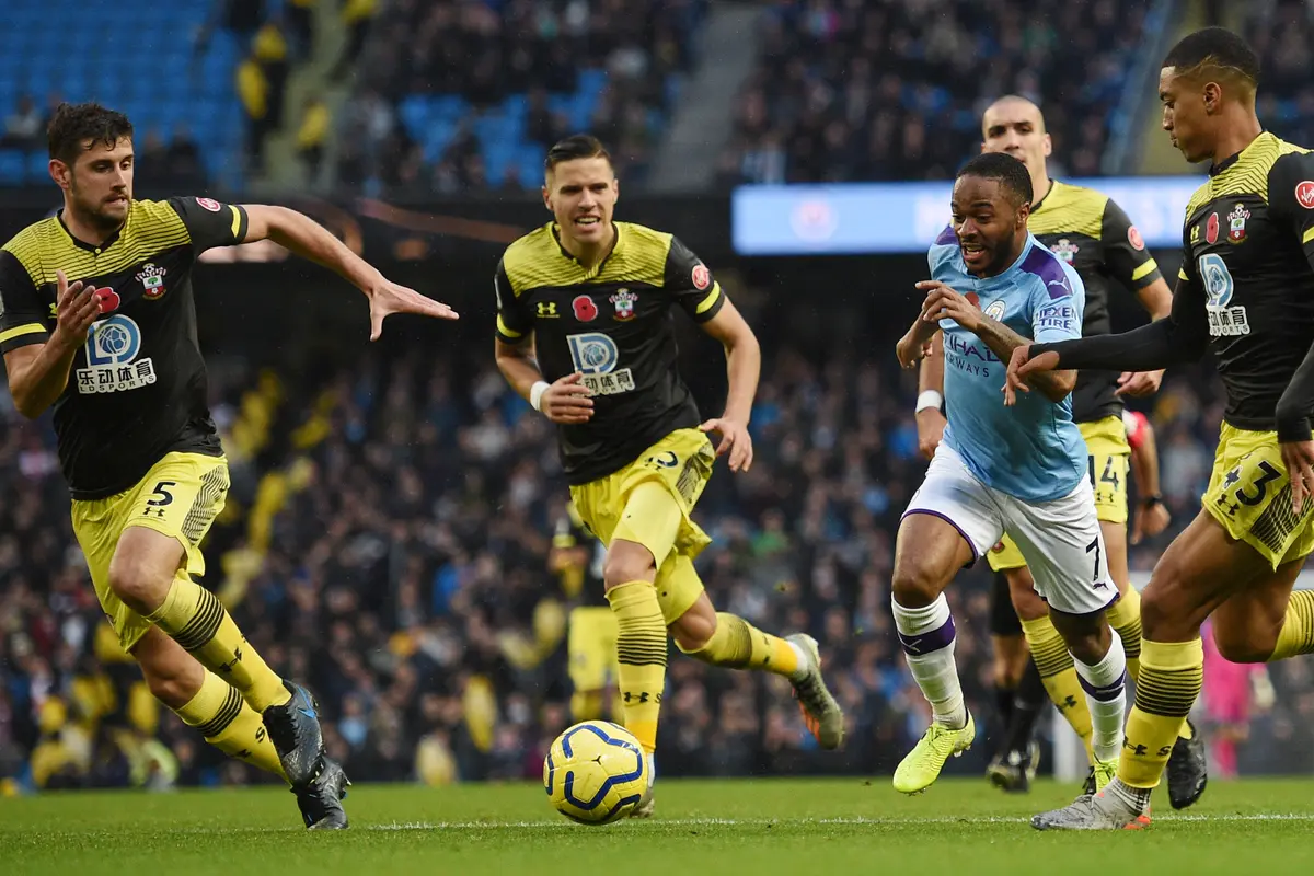 Winger Manchester City, Raheem Sterling.