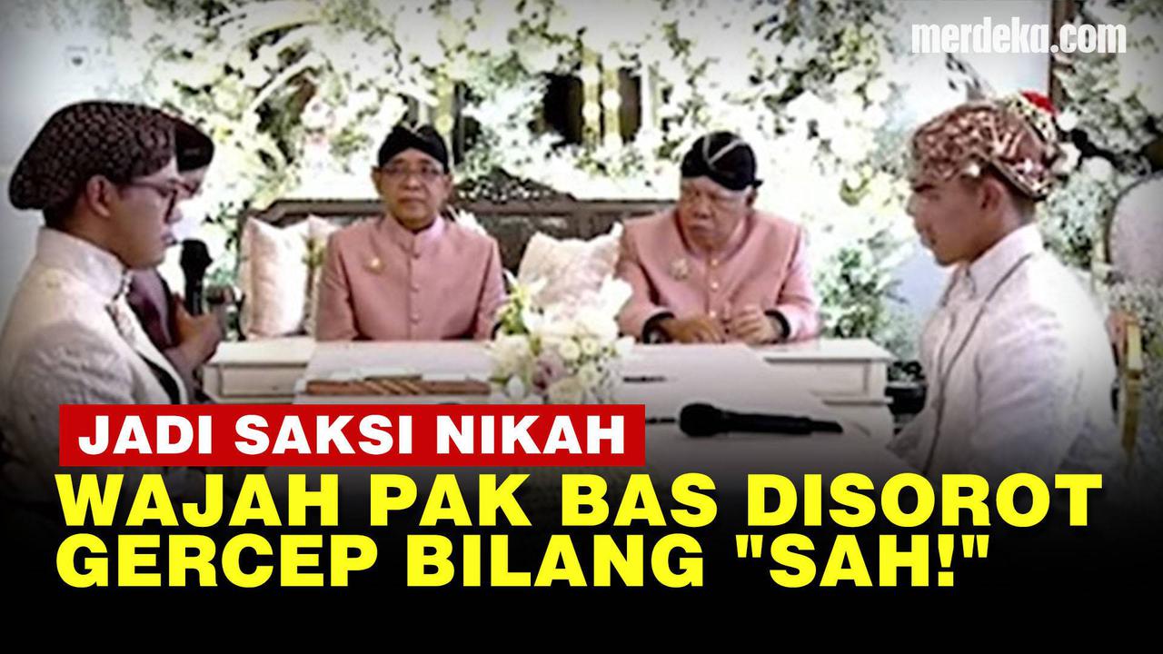 VIDEO: Ekspresi Menteri Basuki Jadi Saksi Akad Nikah Kaesang-Erina
