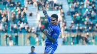 Winger asal Timor Leste, Gali Freitas melakukan selebrasi setelah mencetak gol ke gawang PSS Sleman, Jumat (21/7/2023). (Dok. PSIS Semarang)
