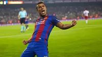 Pemain FC Barcelona asal Brasil, Rafinha menempati posisi keempat pada klasemen sementara top scorer Barcelona dengan jumlah gol yang sama dengan Rakitic, Yakni empat, gol pada musim 2016-2017. (EPA/Alejandro Garcia)