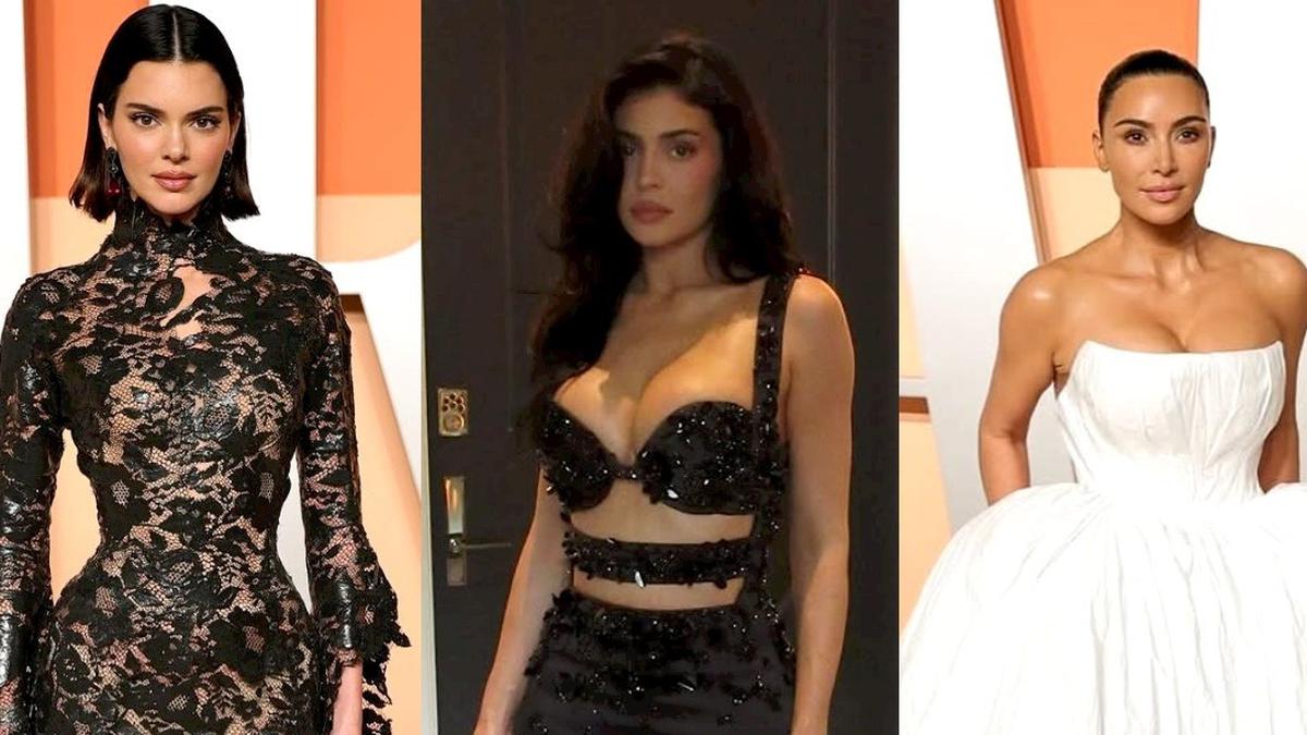 Tampil Kontras, Gaya Kendall-Kylie Jenner dengan Gothic Gown dan Kim Kardashian bak Pengantin di Oscar 2025
