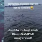 Viral Cewek Buang Sampah di Laut Demi Konten, Banjir Komentar (sumber: TikTok niitadiita69)