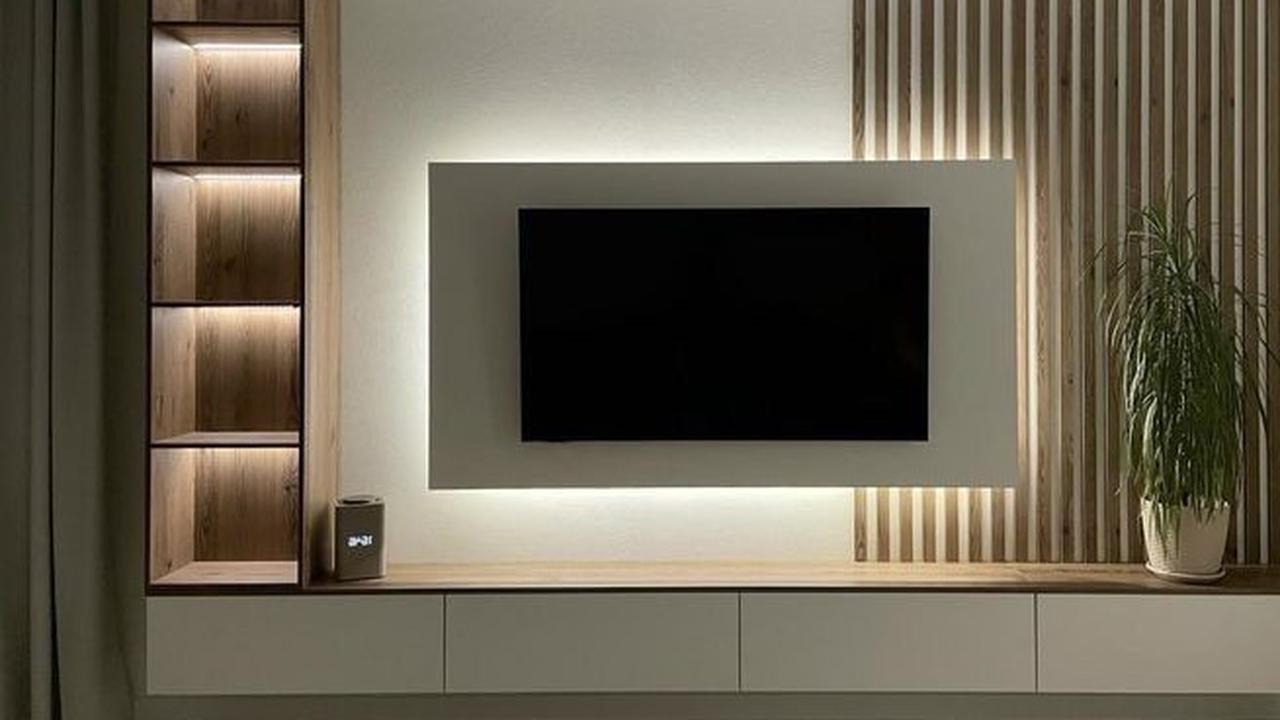 Desain Meja TV Minimalis Kayu untuk Rumah Idaman
