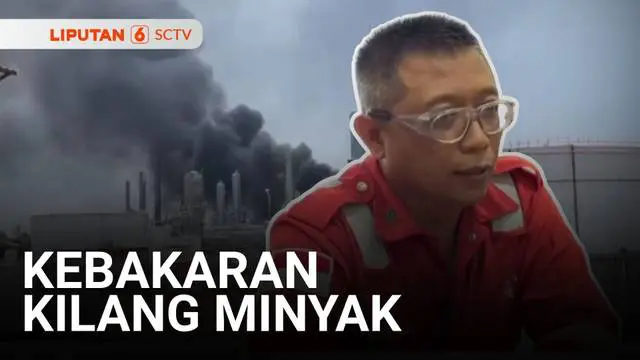 Area kilang minyak di Kabupaten Tuban, Jawa Timur, terbakar. Warga mengaku sempat mendengar suara seperti ledakan.