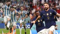 Final Argentina vs Prancis berlangsung hari Minggu, 18 Desember 2022.