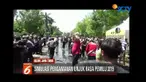KPU Ngawi gelar simulasi pengamanan usai penghitungan suara Pemilu 2019.