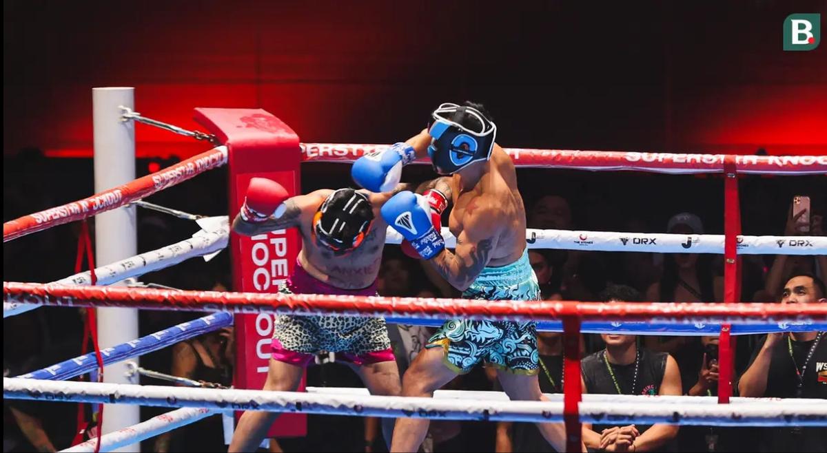 Potret Onadio Leonardo Tanding Tinju Lawan Bobby Saputra, Kalah TKO di Ronde Ketiga