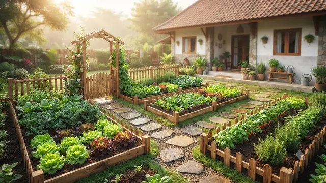 Ide Kebun Sayur Tanpa Pot di Halaman Rumah