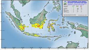 Titik Api Karhutla di 6 Provinsi per 22 Oktober, Ini Sebarannya