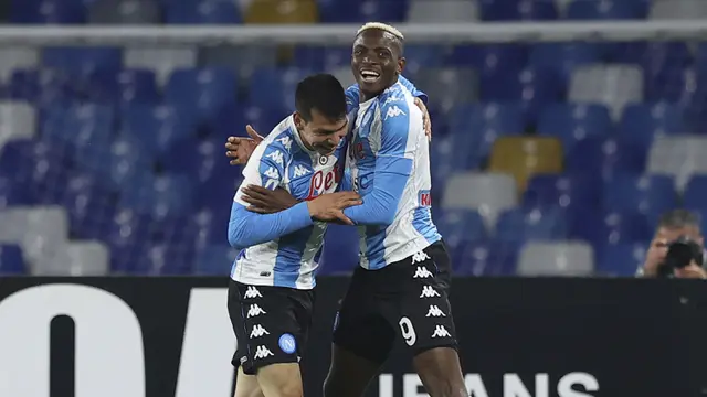 FOTO: Menang 5-2 atas Lazio, Napoli Ramaikan Persaingan Papan Atas - Victor Osimhen