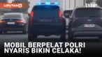 Pajero Berpelat Polri Ugal-ugalan dan Nyaris Serempet Mobil Lain di Tol Arah PIK