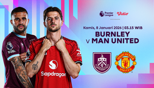 Live Streaming Liga Inggris Pekan ke-21: Burnley vs Manchester United, Eksklusif di Vidio