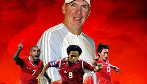 Timnas Indonesia - Peter Withe, Boaz Solossa, Ilham Jaya Kesuma, Budi Sudarsono (Bola.com/Adreanus Titus)