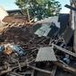 Rumah rusak akibat gempa di Jember, Jawa Timur, Kamis (16/12/2021). (Dokumentasi BNPB)