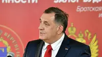 Departemen Keuangan Amerika menuduh Milorad Dodik melakukan korupsi dan mengancam stabilitas dan integritas teritorial Bosnia-Herzegovina (AFP)