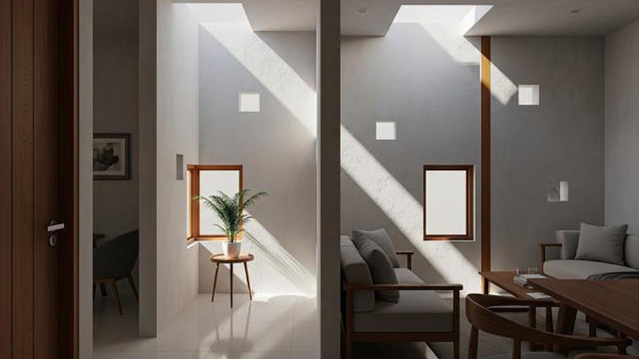 Jendela Internal (Interior Window) atau Bukaan Dinding/Desain Rumah Kecil Tetap Terang Tanpa Banyak Jendela (Sumber: gemini.com)