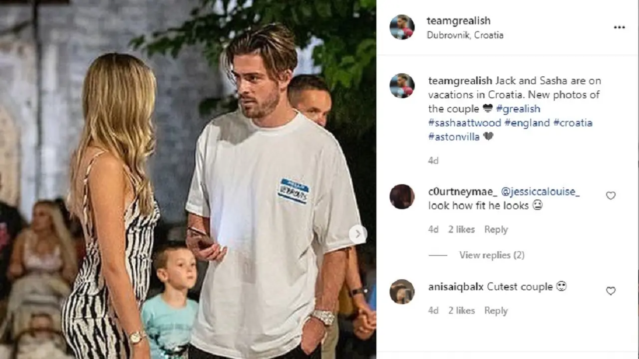 Sasha Attwood dan Jack Grealish