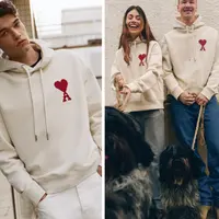 Nuansa Valentine juga semakin terasa ketika dunia fashion ikut menghadirkan sentuhan romantisnya sendiri. Ami Paris, label fashion asal Prancis yang dikenal dengan gaya minimalis elegan dan potongan yang timeless, menghadirkan simbol hati merah ikonik Ami de Coeur sebagai representasi cinta yang sederhana namun penuh makna. (foto/dok: ami paris)